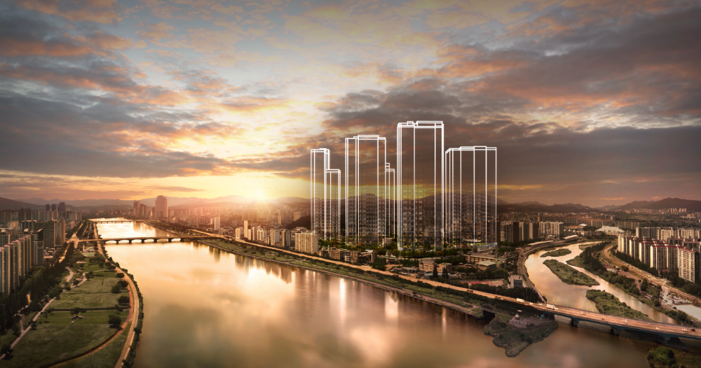 태화강 센트럴 아이파크 투시도.(사진=HDC현대산업개발)