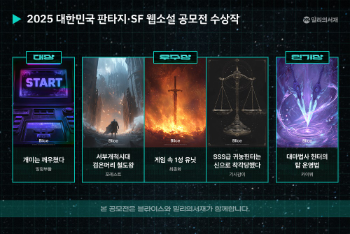 밀리의서재, 판타지·SF 웹소설 공모전 수상작 5편 발표
