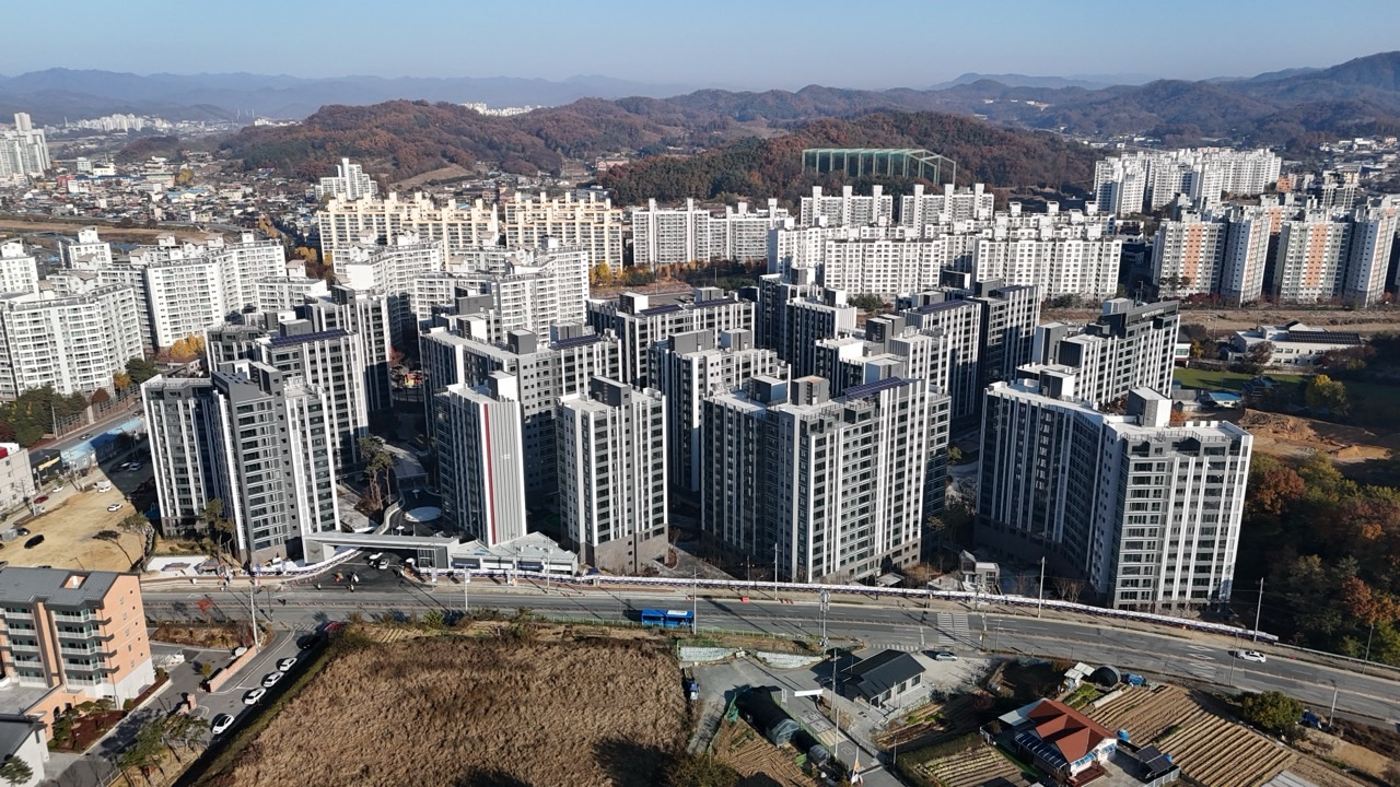 원주 롯데캐슬 시그니처 전경.