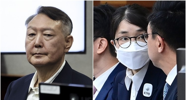 법정 출석한 윤석열·김건희(사진=연합뉴스)