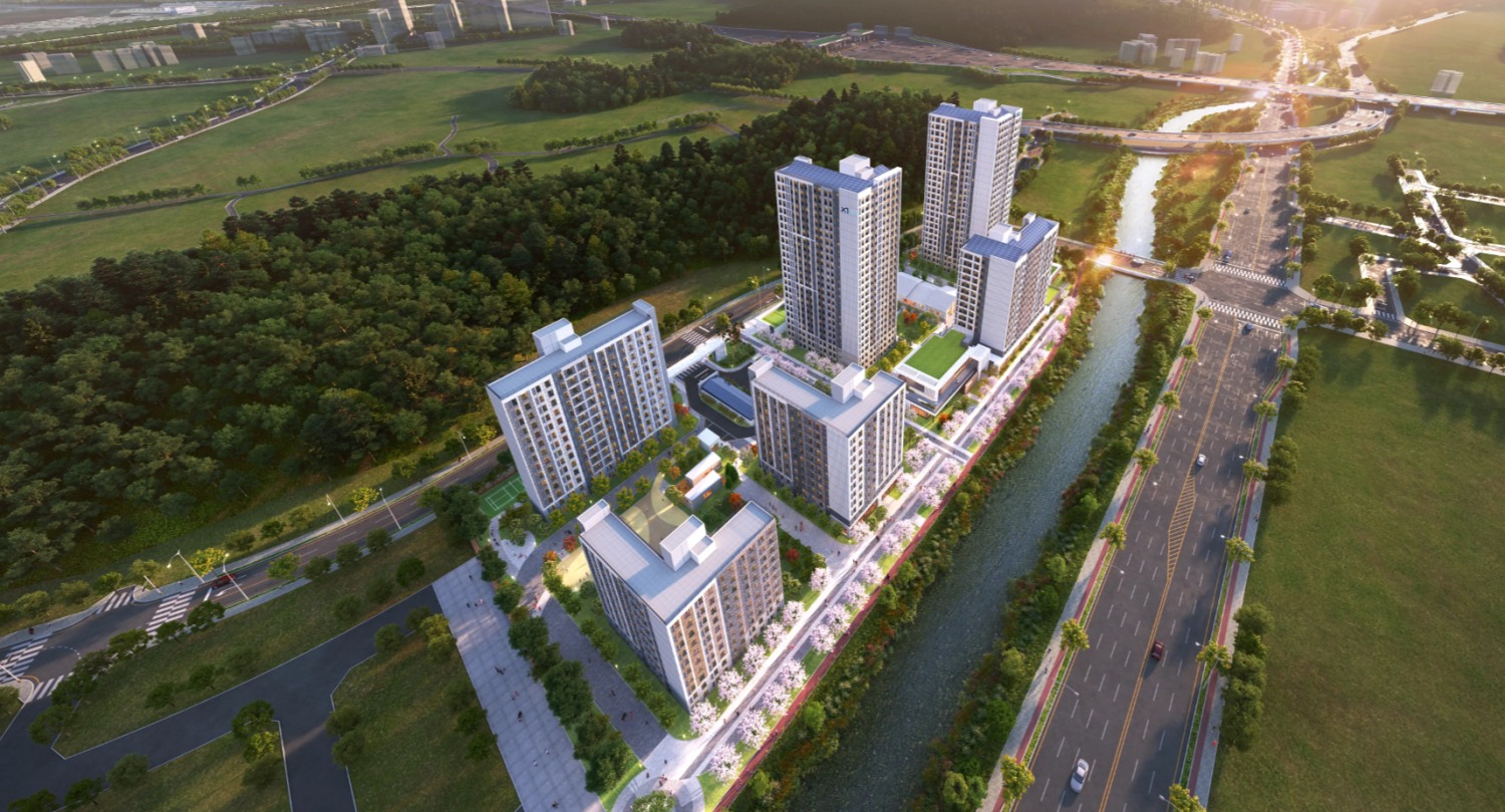 GS건설이 수주한 시흥거모 공공주택지구 A-1BL 민간참여 공공주택건설사업 조감도.(사진=GS건설)