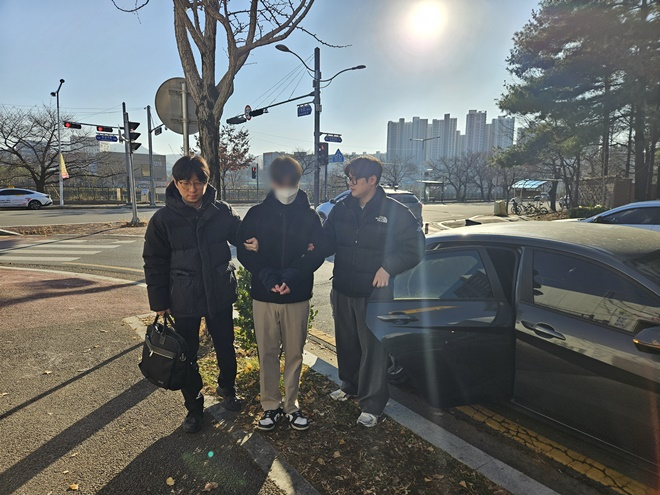 도주사고 모의훈련 모습.(제공=청주보호관찰소)