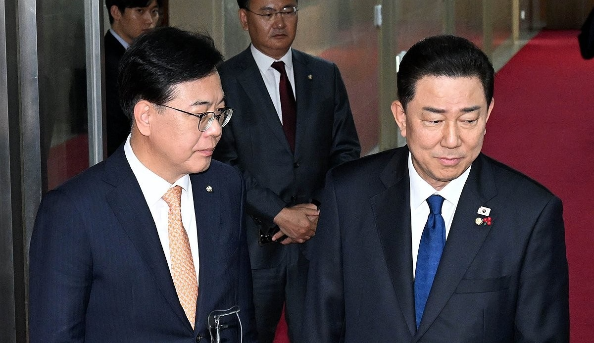 이동하는 김병기-송언석(사진=연합뉴스)