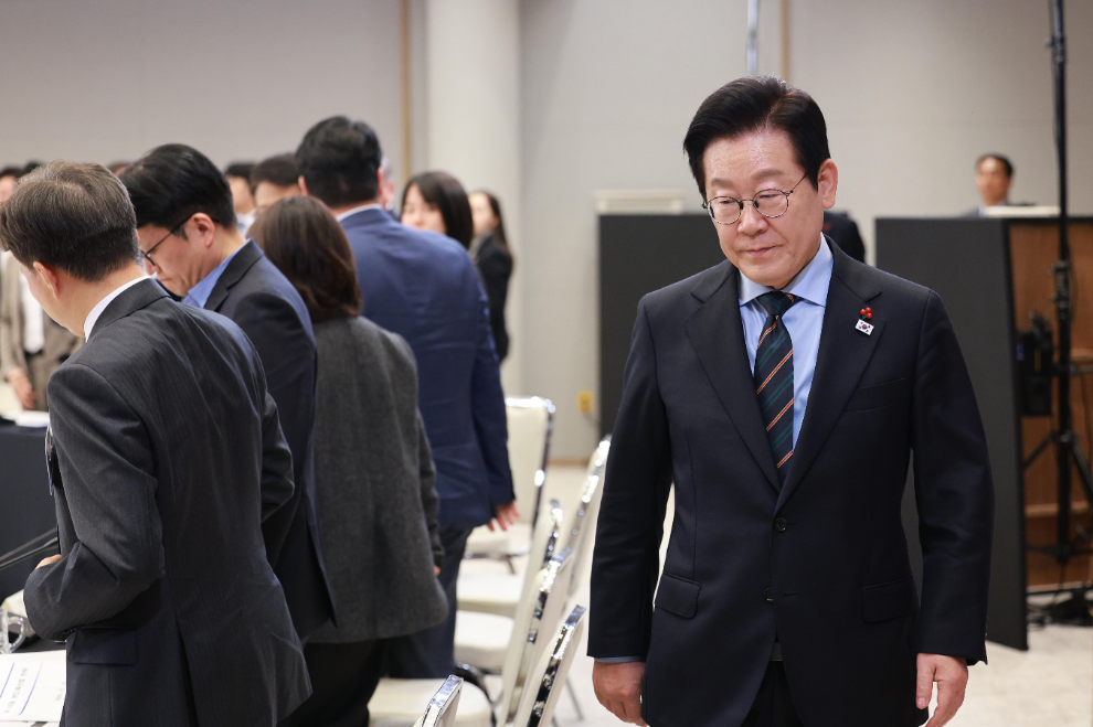 이재명 대통령, K-반도체 비전과 육성전략 보고회 참석(사진=연합뉴스)