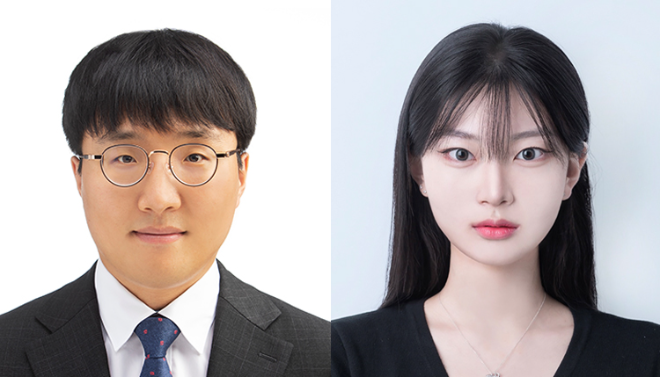 (왼쪽부터) 이화여대 이상륜 교수, 서유정 학부생. 사진=이화여대