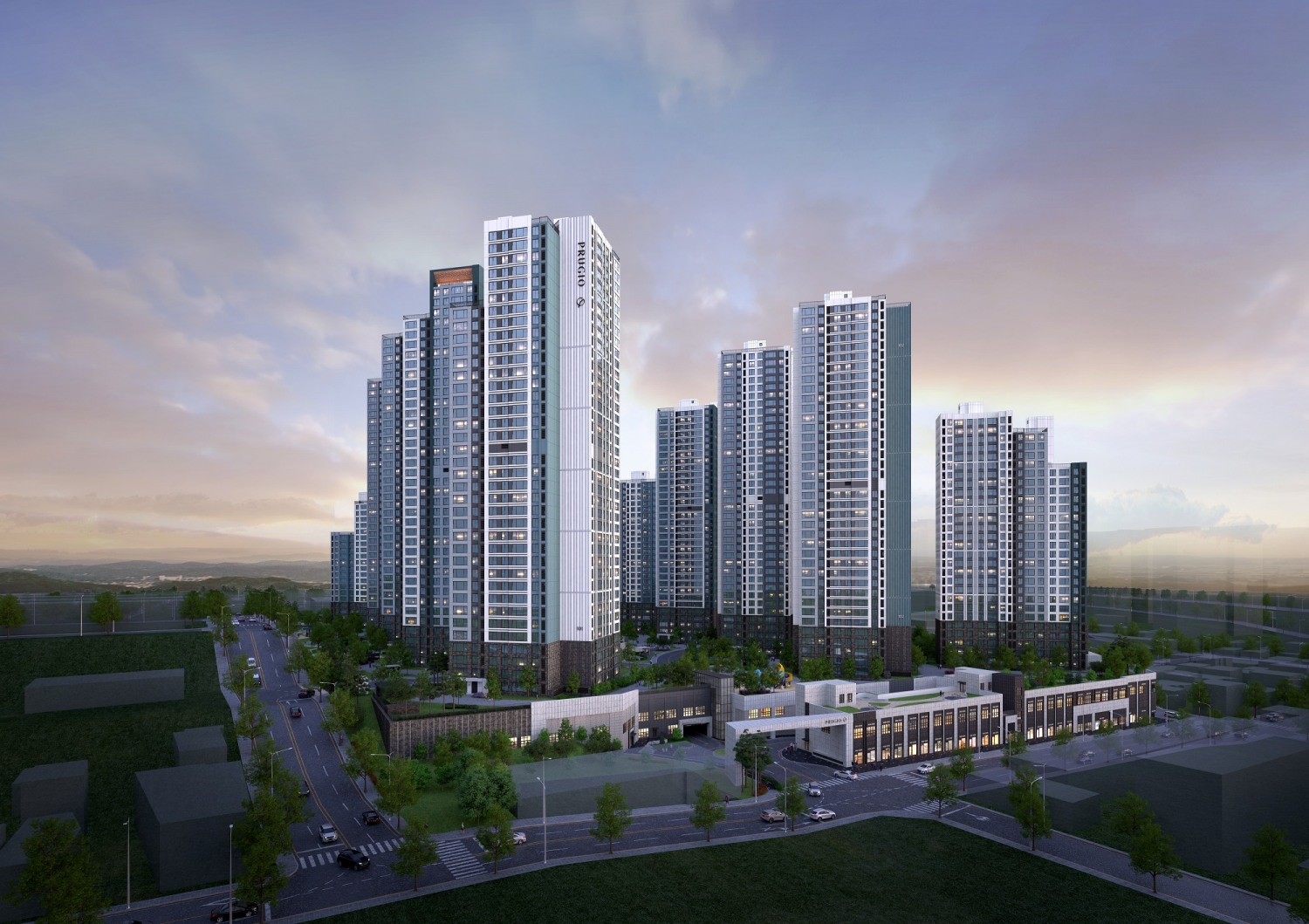 동래 푸르지오 에듀포레 조감도.