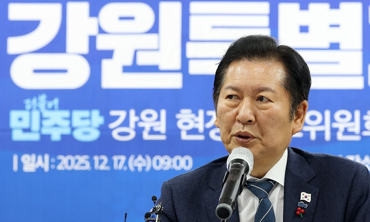 발언하는 정청래 대표(사진=연합뉴스)