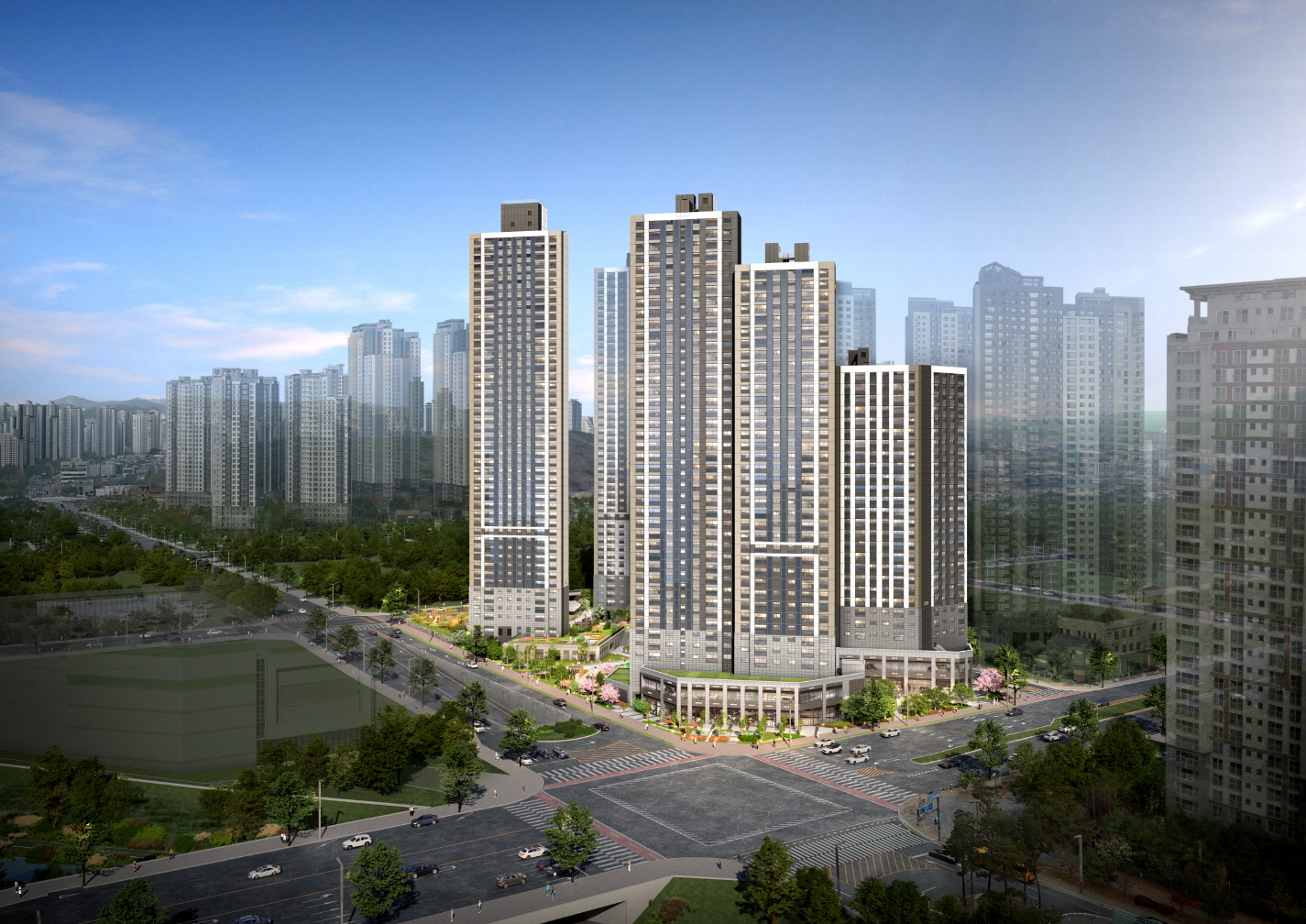 e편한세상 동탄역 어반원 투시도