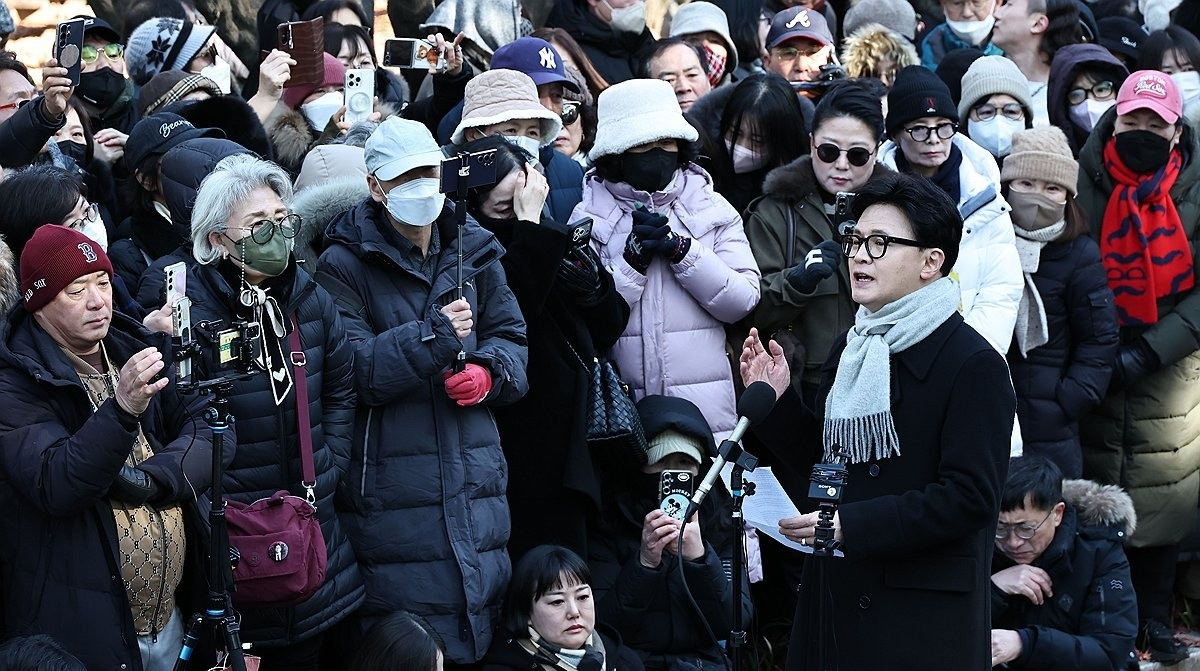 비상계엄 1주년 기자회견 하는 한동훈 전 대표(사진=연합뉴스)