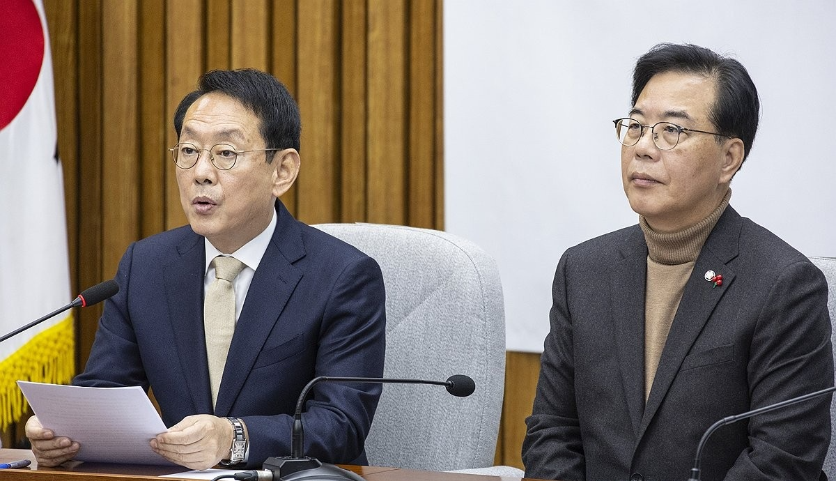 원내대책회의에서 발언하는 김도읍(사진=연합뉴스)