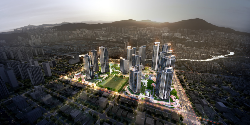 인천 굴포천역 도심 공공주택 복합사업 조감도.(사진=HDC현대산업개발)