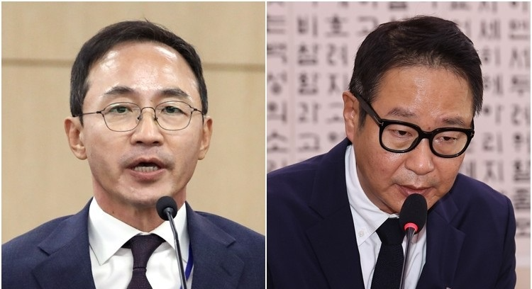 김오진 전 국토교통부 차관(왼쪽)과 김태영 21그램 대표(사진=연합뉴스)