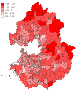경기도 사막화 지역 분포 / 경기도청