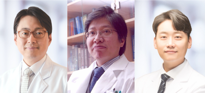 (왼쪽부터) 서울대병원 신경과 박경일·이상건 교수, 융합의학과 김영곤 교수. 사진=서울대병원
