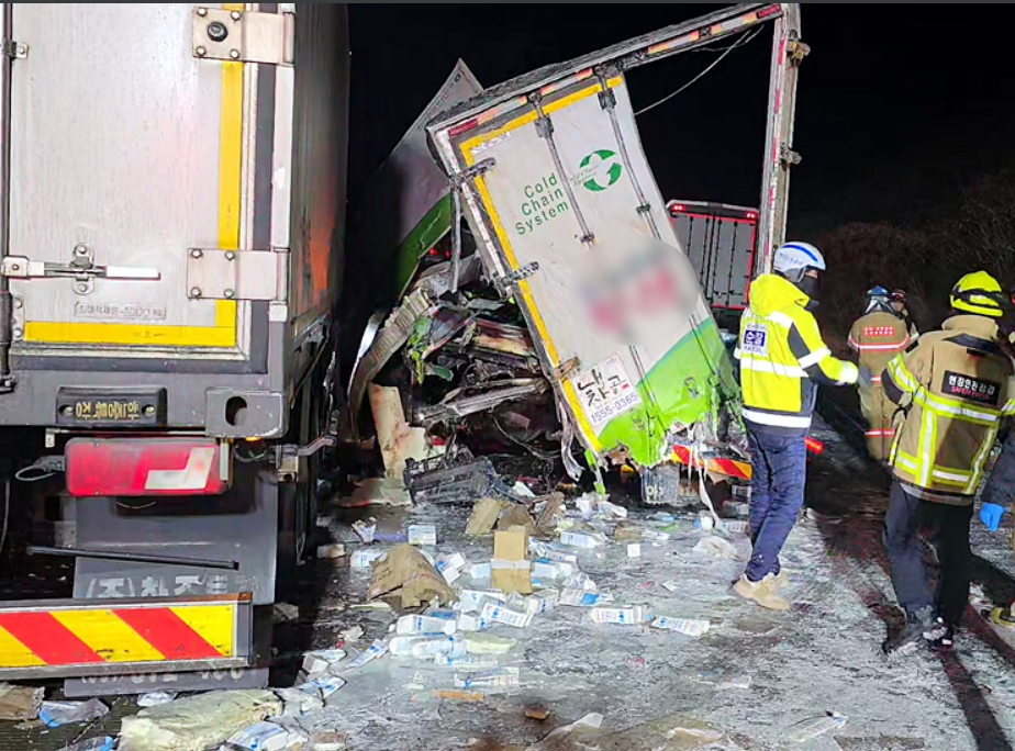 서산영덕고속도로 사고 현장(사진=연합뉴스)