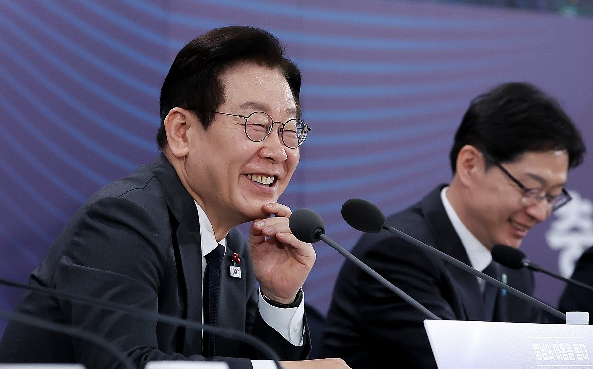 이재명 대통령, 충남 타운홀미팅 마무리 발언(사진=연합뉴스)