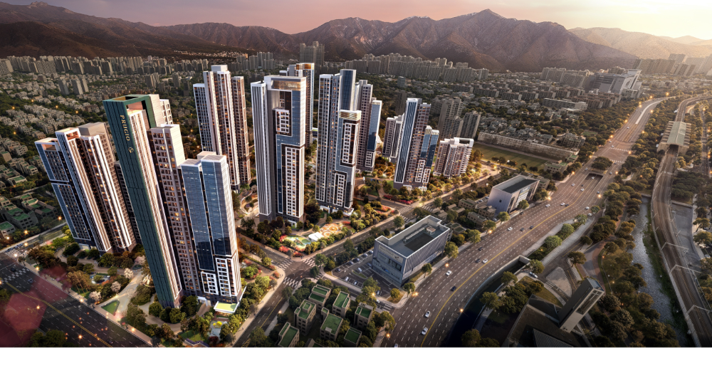 부산 사직4구역 재개발 조감도.(사진=대우건설)