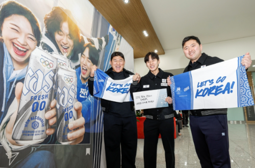 카스, 국가대표 선수촌에서 논알코올 음료 응원 부스 운영