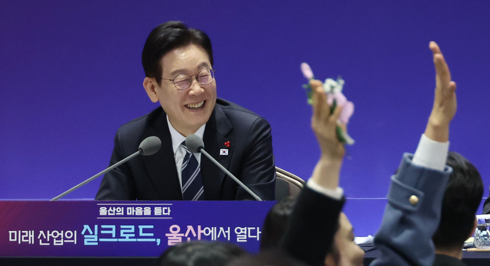 이재명 대통령, 울산 간담회 발언(사진=연합뉴스)