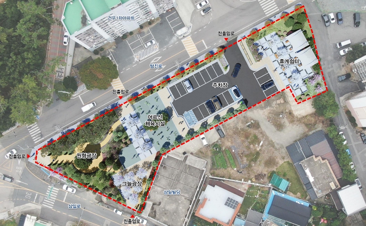 서성지구 농촌공간정비사업 조감도