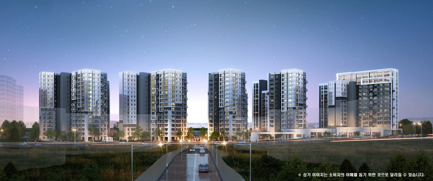 래미안 엘라비네 투시도