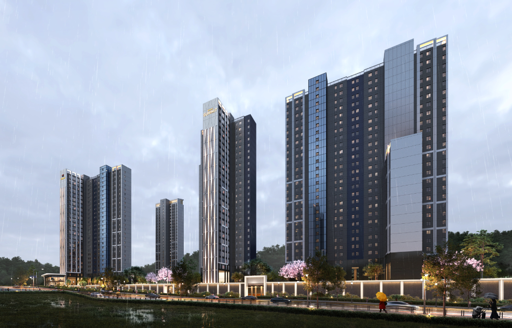 경기 안산 고잔연립6구역 재건축사업 투시도.(사진=호반건설)