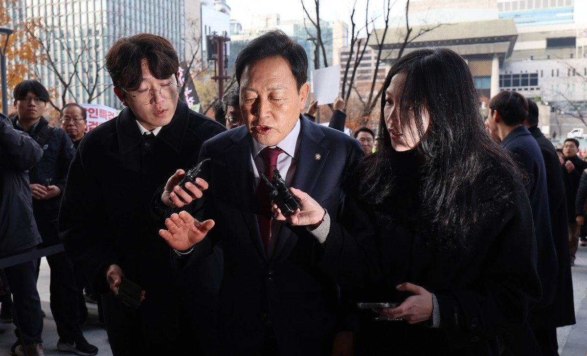 특검 출석하는 김선교 의원(사진=연합뉴스)