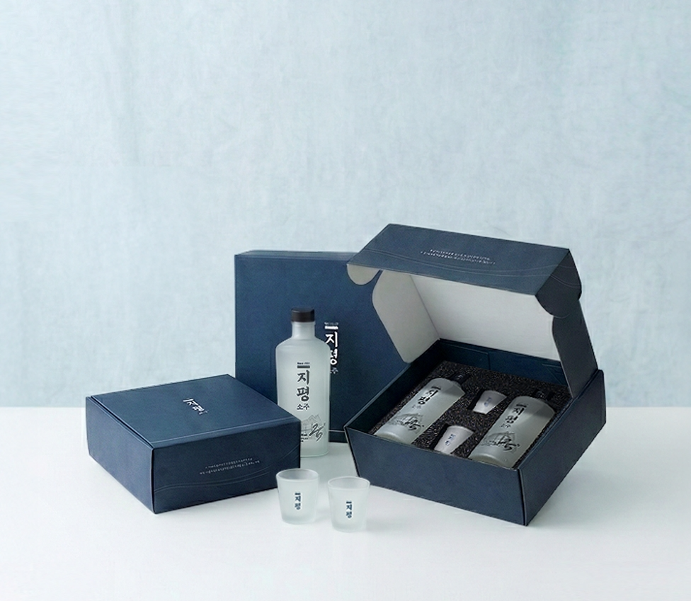 지평 전용잔 포함된 지평소주 설날 기획 선물세트 출시