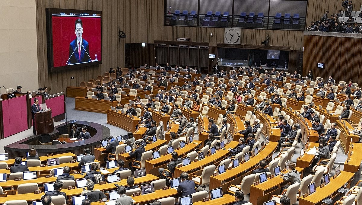 국민의힘 장동혁 대표, 원내교섭단체 대표 연설(사진=연합뉴스)