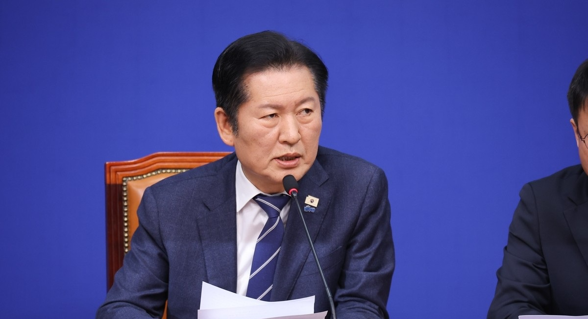 민주당 최고위, 발언하는 정청래 대표(사진=연합뉴스)