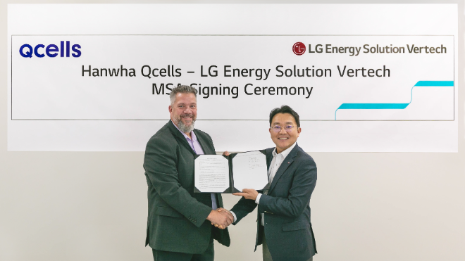 한화큐셀-LG에너지솔루션, 미국 ESS 시장 공략 위한 5GWh 규모 배터리 공급계약 체결