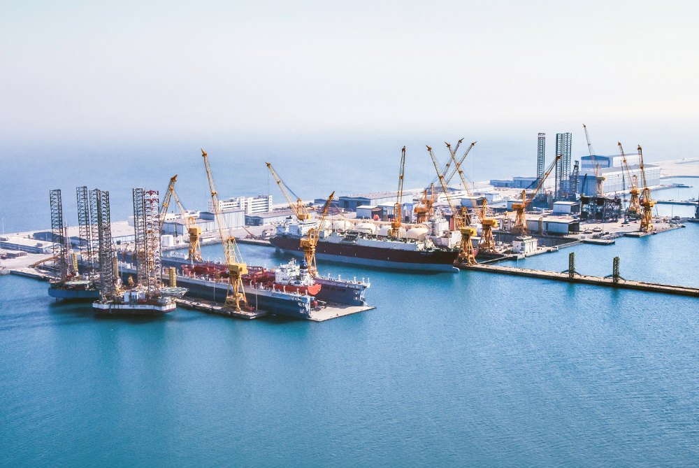 카타르 조선소(QSTS) 전경.(사진=삼성중공업)