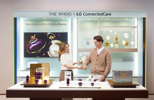 LG생활건강 '더후', 유럽 디스플레이 전시회에서 브랜드 체험 행사 진행