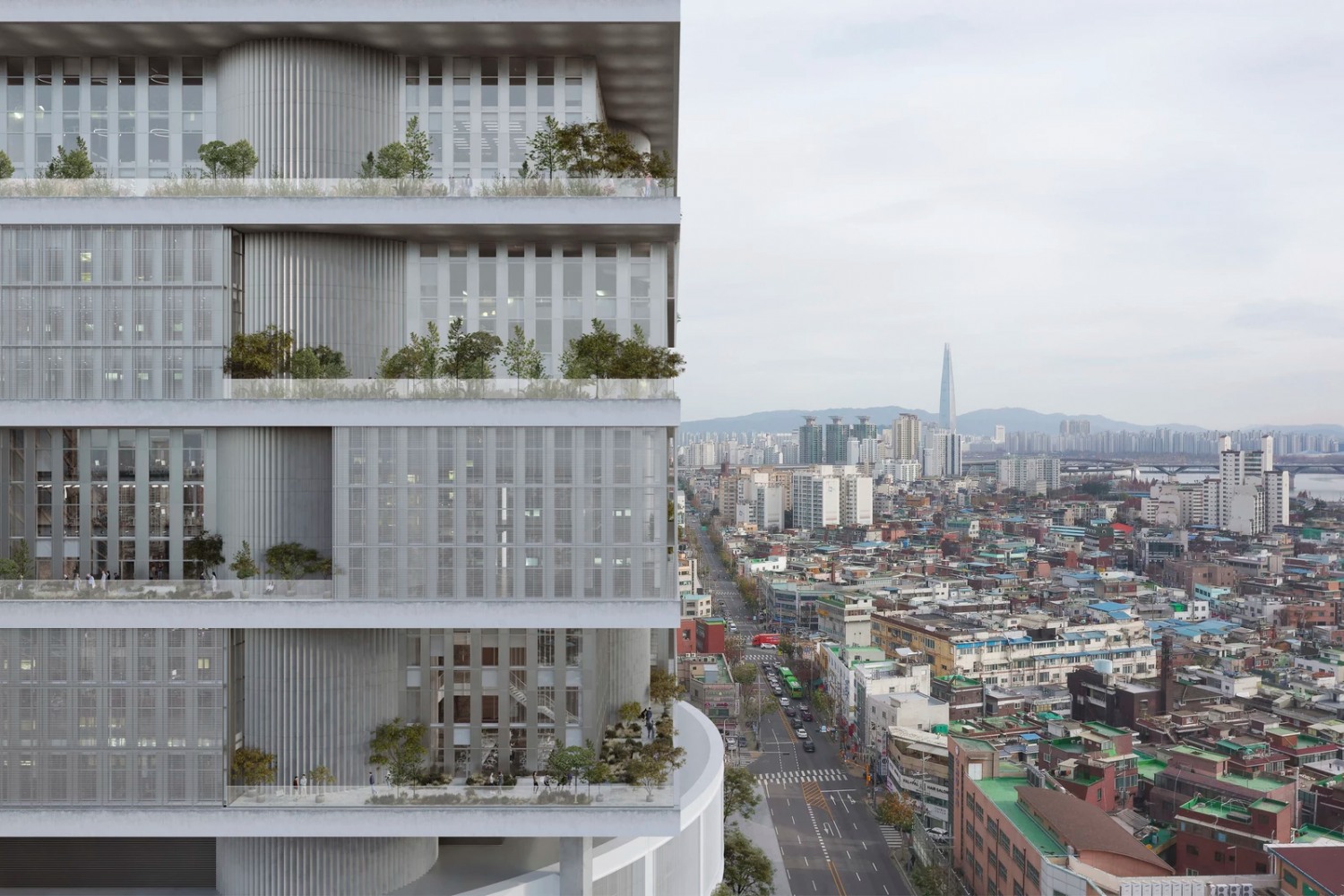 데이비드 치퍼필드 아키텍츠에서 설계한 ‘성수 크래프톤 신사옥’(사진=데이비드 치퍼필드 아키텍츠)