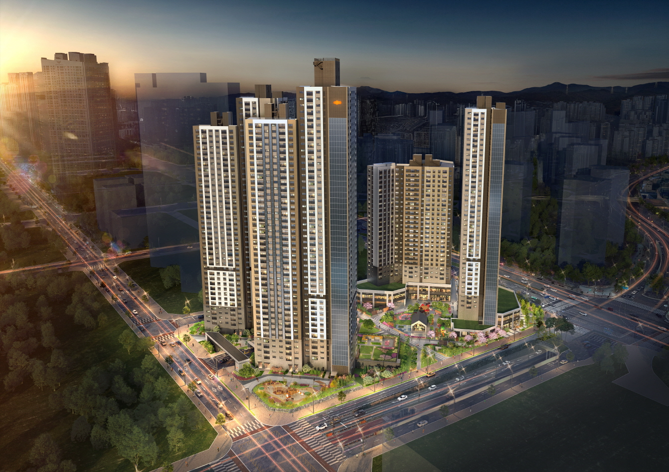 e편한세상 동탄역 어반원 조감도