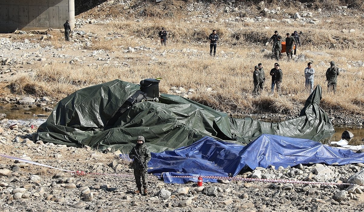 육군 코브라 헬기 추락사고 현장(사진=연합뉴스)