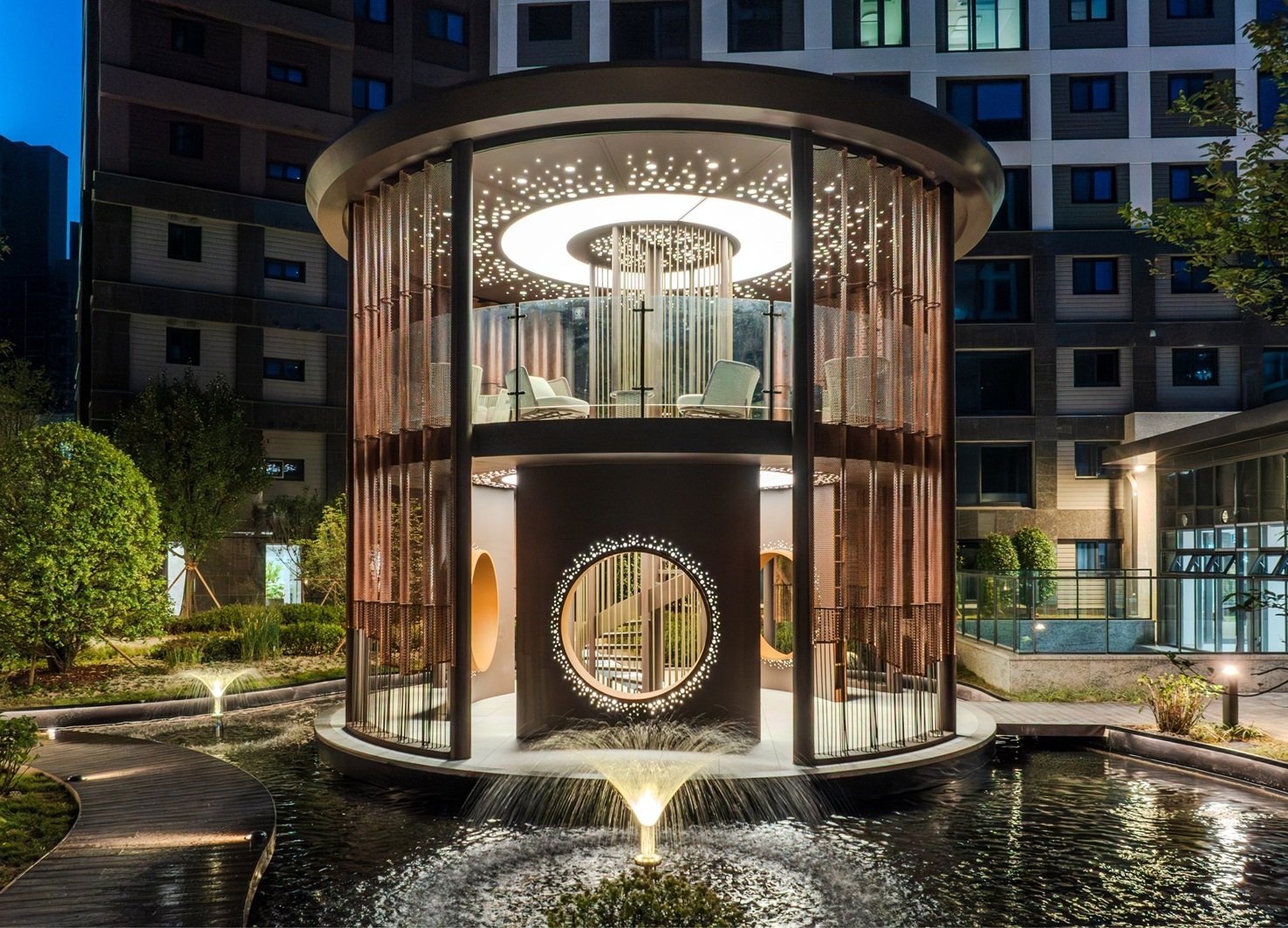 래미안 원페를라 윈드 라이브러리 가든.(사진=삼성물산 건설부문)