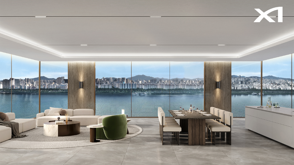 GS건설 자이(Xi)가 특허 출원한 ‘파노라마 조망 가능한 구조’ 설계 적용된 예시 이미지.(사진=GS건설)