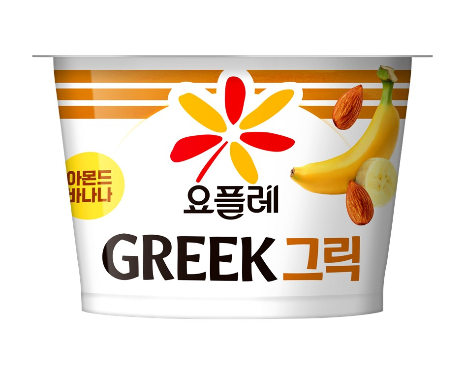 빙그레, 고단백 그릭요거트 신제품 요플레 그릭 아몬드바나나 출시