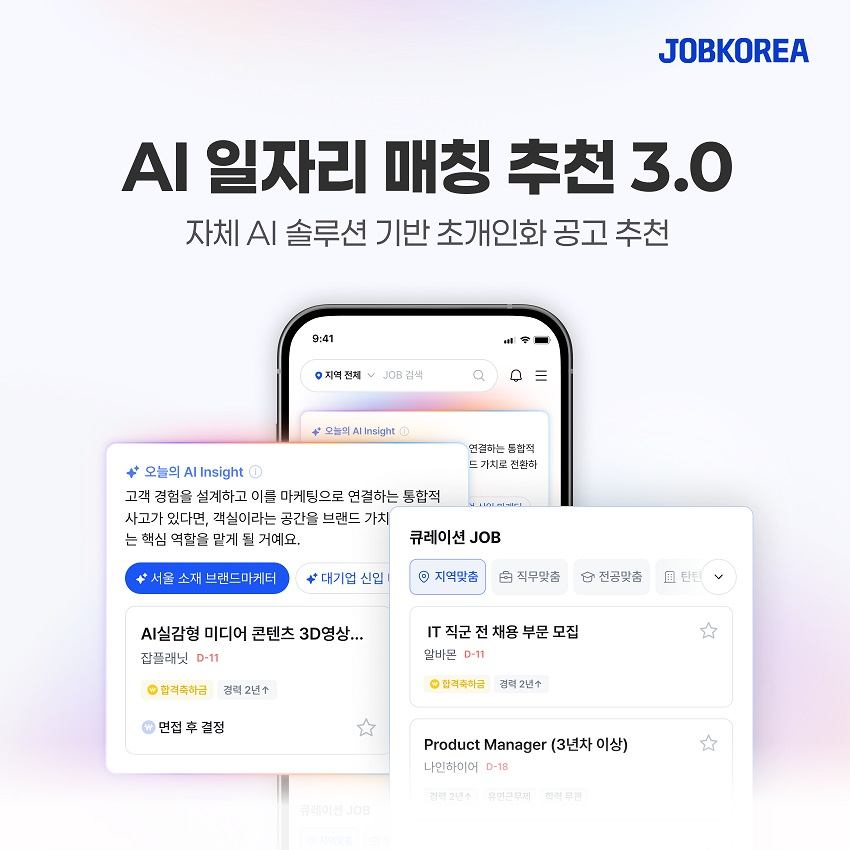 잡코리아, AI 추천 시스템 고도화…구직자 전환율 300% 증가