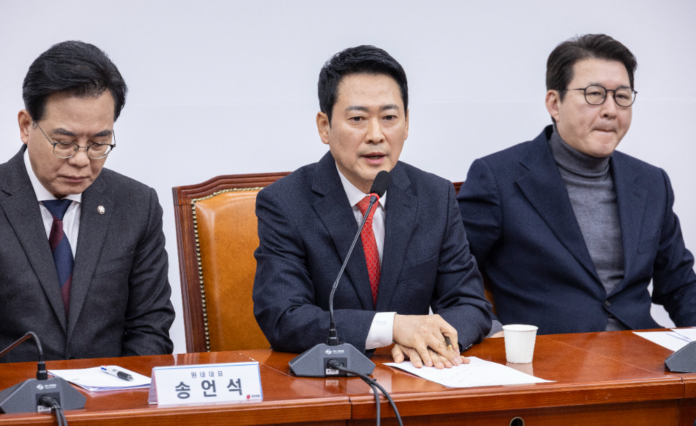 이 대통령과의 오찬 재고 의사 밝히는 장동혁 대표.(사진=연합뉴스)