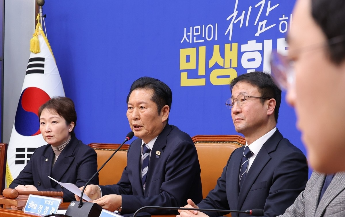 발언하는 정청래 대표(사진=연합뉴스)