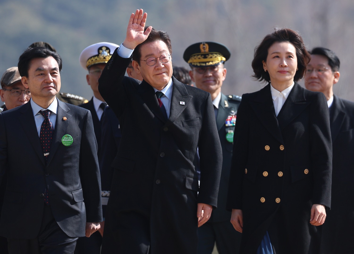 이재명 대통령, 육·해·공군 통합임관식 참석(사진=연합뉴스)