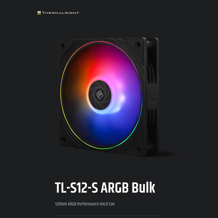 서린씨앤아이, 써멀라이트 120mm 쿨링팬 'TL-S12-S ARGB' 벌크 출시