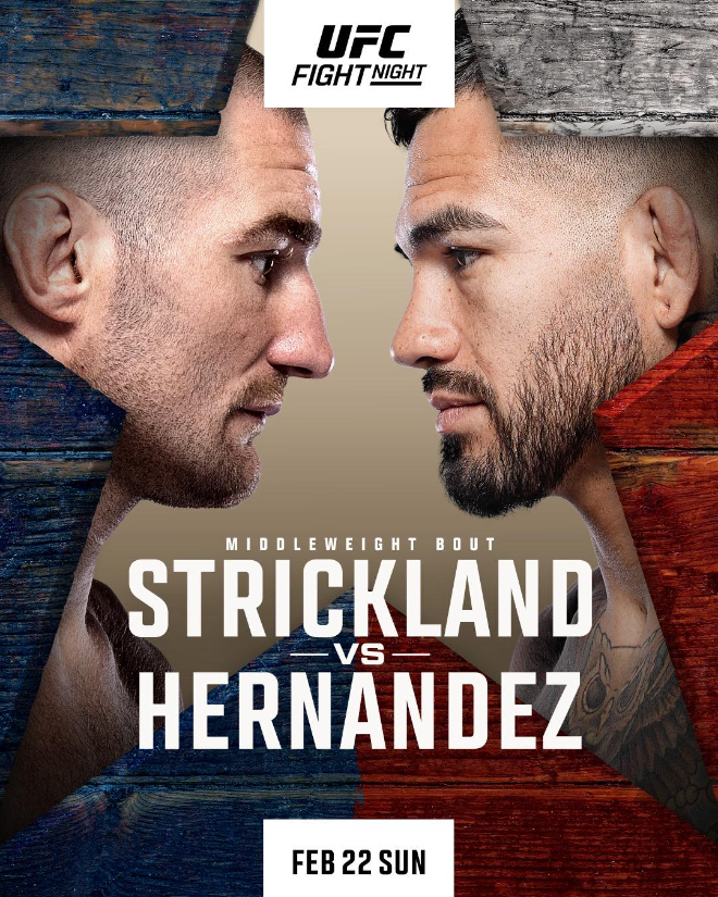 UFN 스트릭랜드 vs 에르난데스. (사진=UFC 한국 미디어 커뮤니케이션)