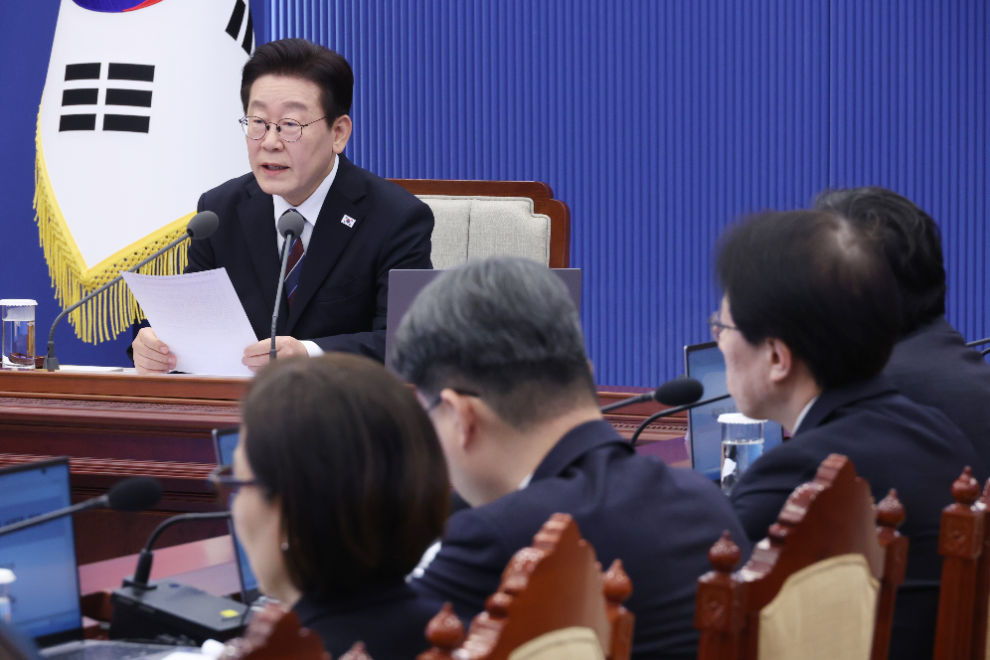 수석보좌관회의, 발언하는 이재명 대통령(사진=연합뉴스)