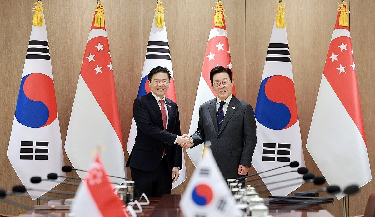 이재명 대통령과 로런스 웡 싱가포르 총리(사진=연합뉴스)