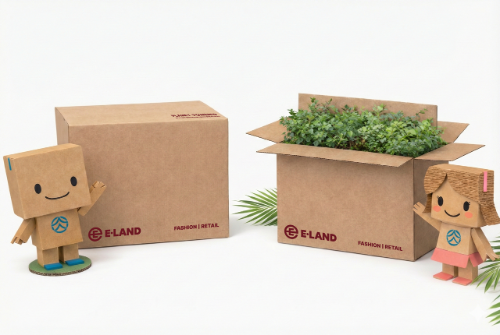 이랜드리테일, 태양광 기반 친환경 포장 박스 도입