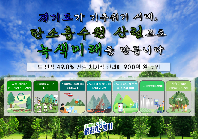 경기도, 900억 원 투입 ‘탄소흡수 산림’ 조성…기후위기 대응 강화