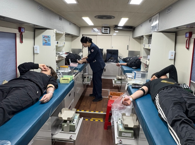 2026 동절기 생명나눔 사랑의 헌혈 행사 모습